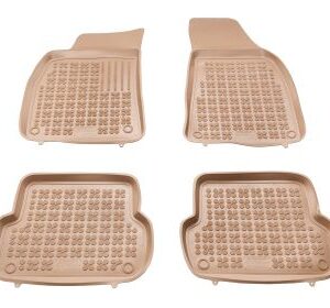 Λαστιχένια πατάκια AUDI A4 B6 / B7 (2001-2008) τύπου σκαφάκι - μπεζ - 4τμχ., Rezaw Plast