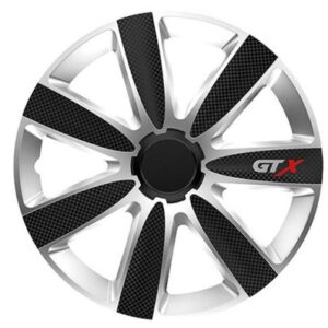 Τάσια αυτοκινήτου Versaco GTX CARBON Black/Silver - 14" - Μαύρο / Ασημί - 4 τμχ.