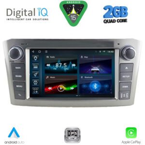 DIGITAL IQ BLD 225SL_CPA (7" DECK) MULTIMEDIA OEM for TOYOTA AVENSIS (T25) mod. 2003-2009 (SILVER)