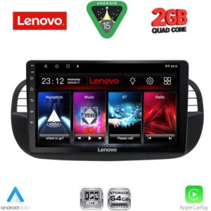 LENOVO LVD 2130BL_CPA (9inc) MULTIMEDIA TABLET for FIAT 500 mod. 2007-2015 (BLACK)