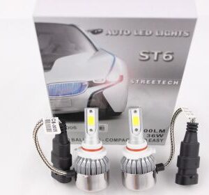 Led λάμπες 9005 για μεσαία ή μεγάλα φώτα 7600 lumen , 36 Watt - COB 6000K - 2τμχ.