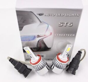Led λάμπες 9006 για μεσαία ή μεγάλα φώτα 7600 lumen , 36 Watt - COB 6000K - 2τμχ.
