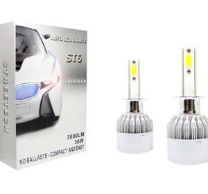 Led λάμπες Η1 για μεσαία ή μεγάλα φώτα 7600 lumen , 36 Watt - COB 6000K - 2τμχ.