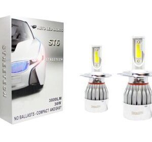 Led λάμπες H4 για μεσαία και μεγάλα φώτα 7600 lumen , 36 Watt - COB 6000K - 2τμχ.